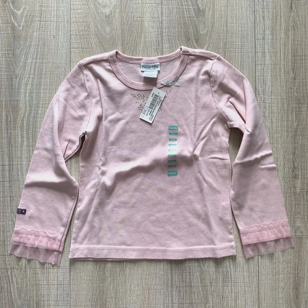 Lot 6 pc Naartjie Tops Long Sleeve Shirt Purple Blue Pink Girls Size 6